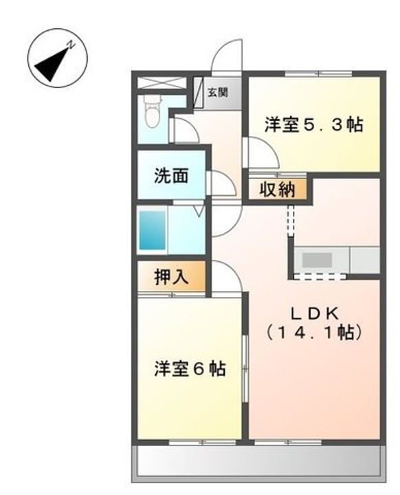 レイクヒルズの間取り