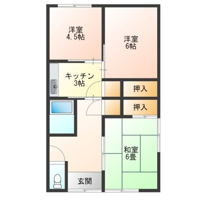 静岡県藤枝市高柳3(一戸建)の賃貸物件の間取り