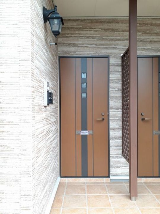 福島県福島市岡部字大旦(アパート)の賃貸物件の玄関