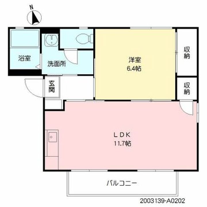エクセレントコーポの間取り
