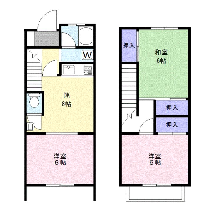 東京都稲城市平尾1(一戸建)の賃貸物件の間取り