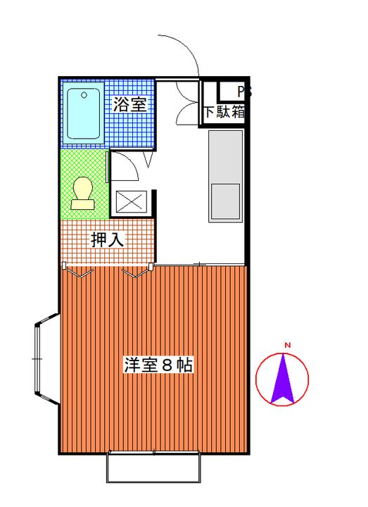 メゾンメイプル美術館前の間取り