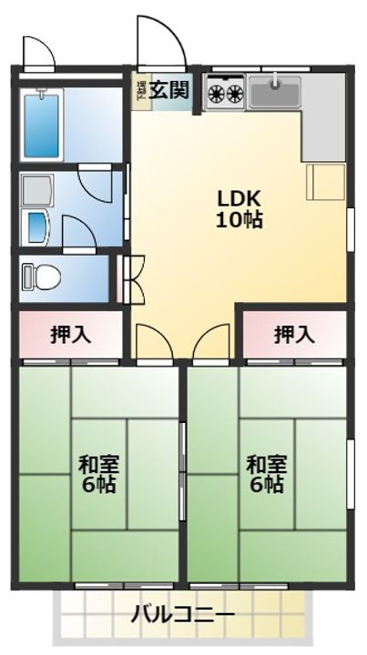 メイプルハイツの間取り