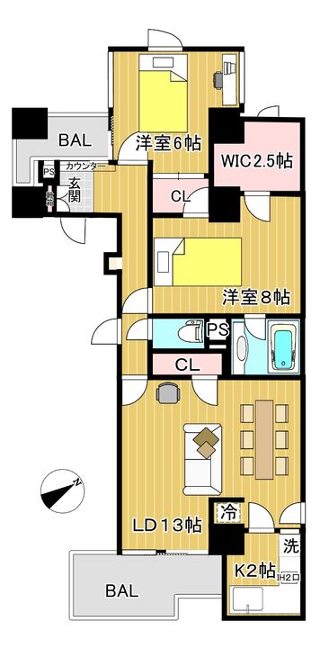 ファーロ南青山の間取り