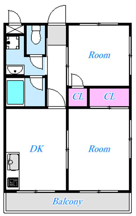 東京都青梅市長淵4(マンション)の賃貸物件の間取り