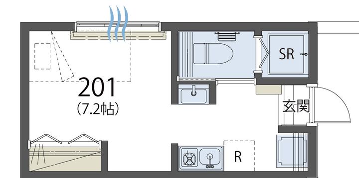 【☆角部屋☆】シエスタヴィラ北千住アルボルハウスの間取り
