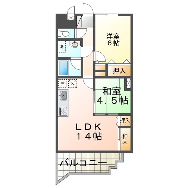 ルナパルクの間取り