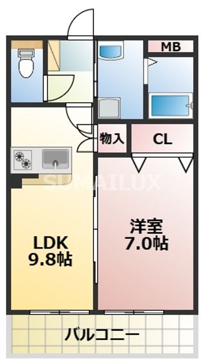 アイディーアル御領の間取り