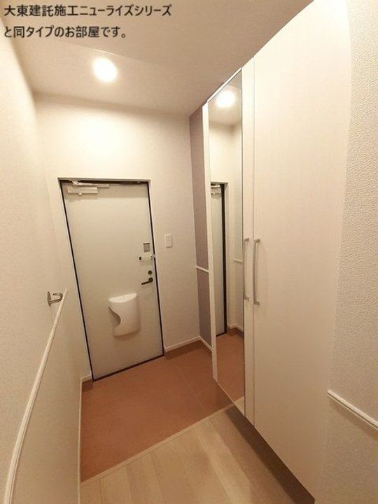 群馬県高崎市南新波町(アパート)の賃貸物件の玄関