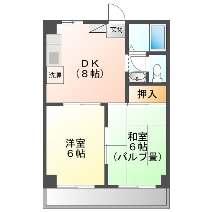 サロンコーポの間取り