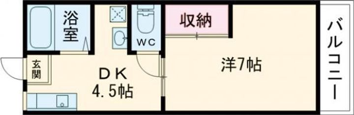 メゾンジュネスAの間取り