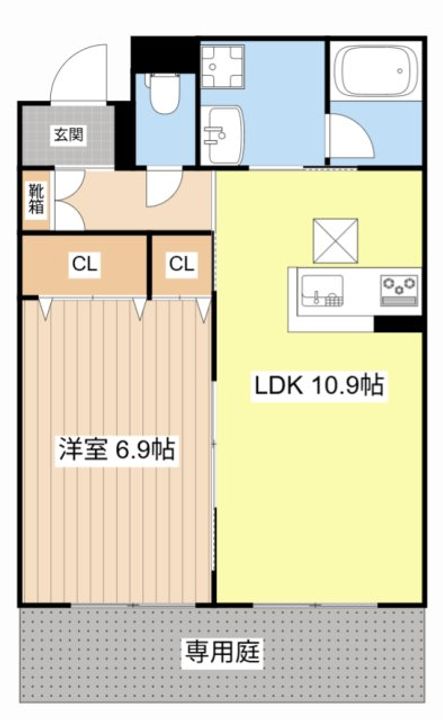 滋賀県栗東市小柿2(マンション)の賃貸物件の間取り
