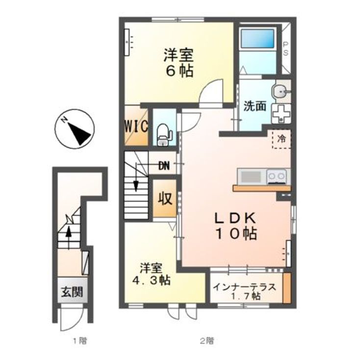 ヴィア・ラッテアIIの間取り