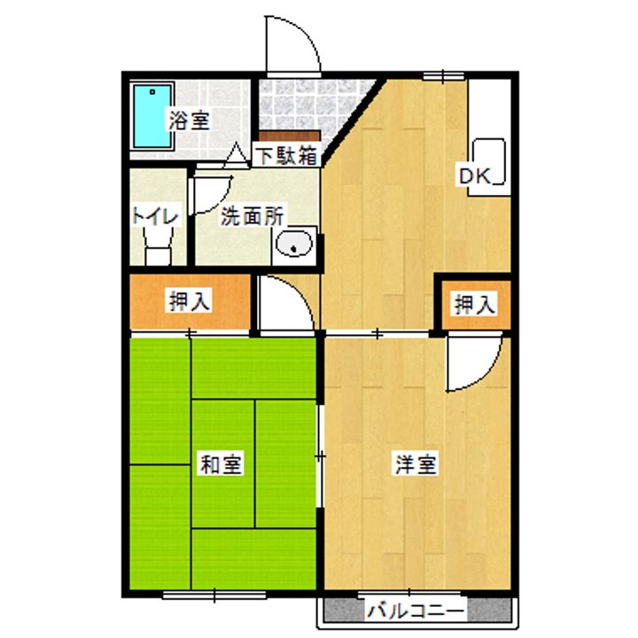 オリーブタウンAの間取り