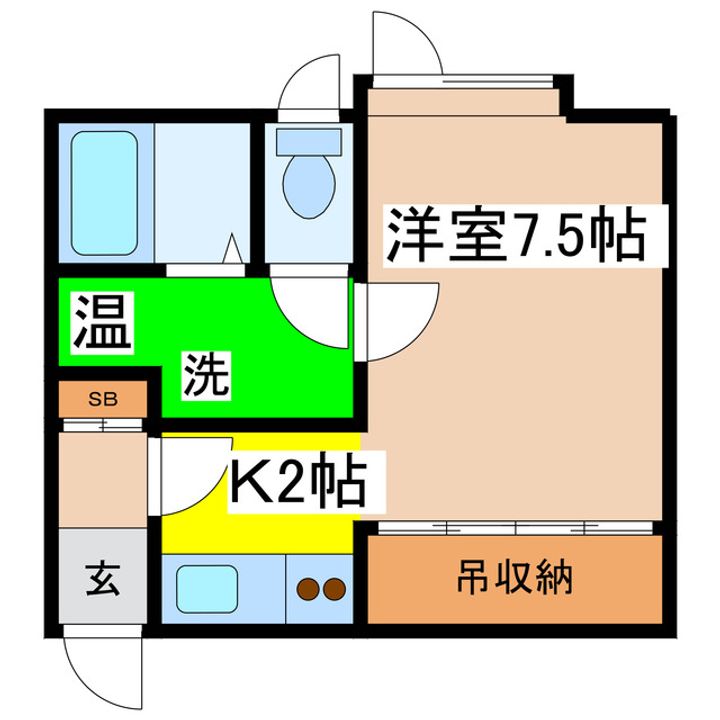 Green courtの間取り