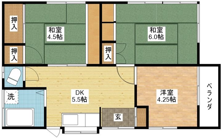 長崎県長崎市岩屋町(一戸建)の賃貸物件の間取り