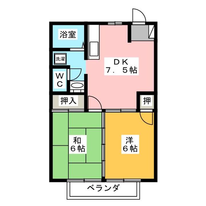 リバーハイツAnnの間取り