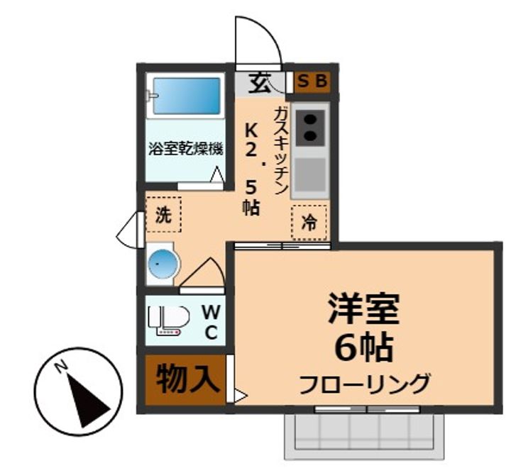 東京都杉並区高井戸東1(アパート)の賃貸物件の間取り