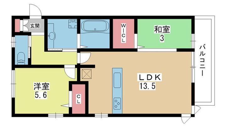 大阪府豊中市庄本町1(マンション)の賃貸物件の間取り