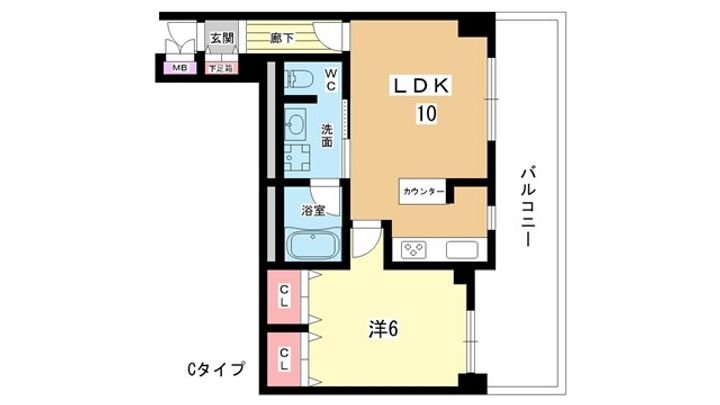 大阪府豊中市西泉丘3(マンション)の賃貸物件の間取り