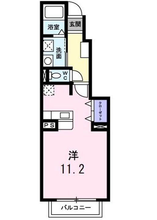 茨城県那珂郡東海村大字村松(アパート)の賃貸物件の間取り
