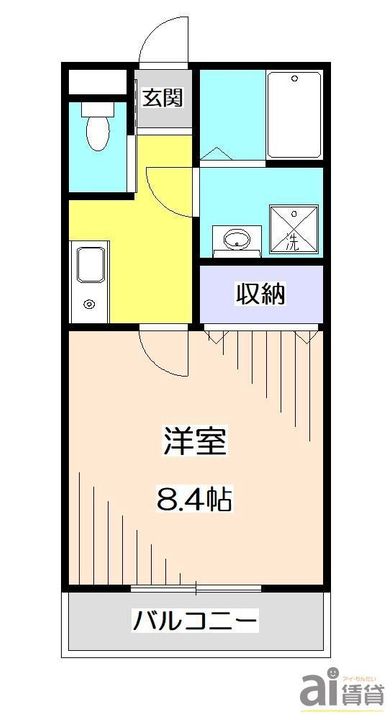 埼玉県所沢市小手指町4(アパート)の賃貸物件の間取り