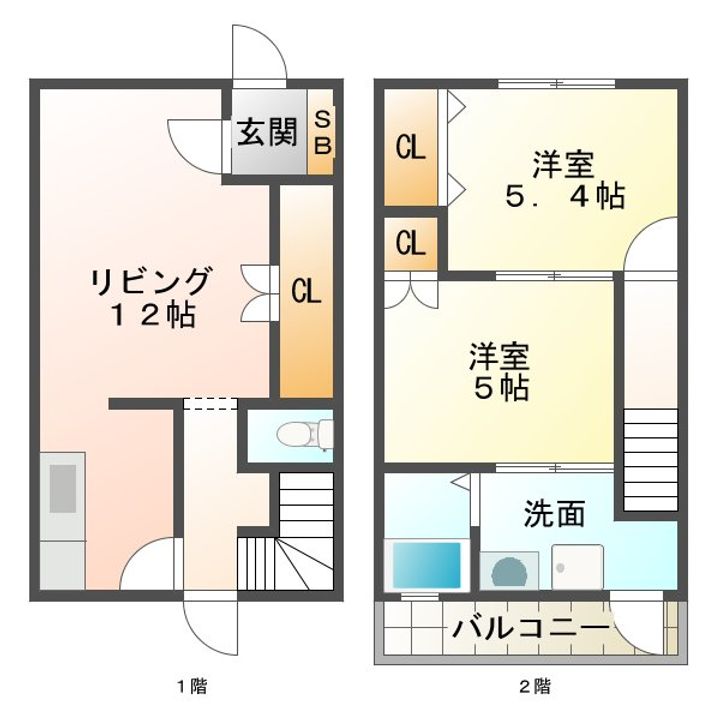 三重県鈴鹿市南若松町(一戸建)の賃貸物件の間取り