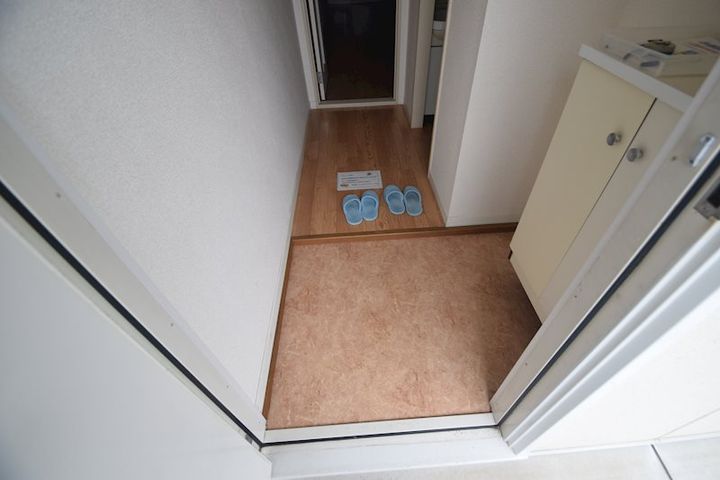 神奈川県足柄上郡開成町吉田島(アパート)の賃貸物件の玄関