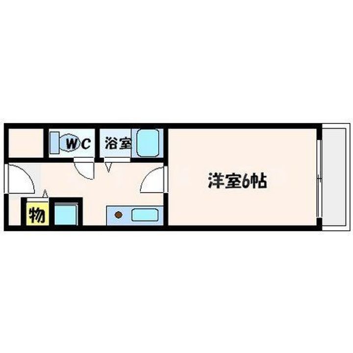 大阪府箕面市今宮3(マンション)の賃貸物件の間取り