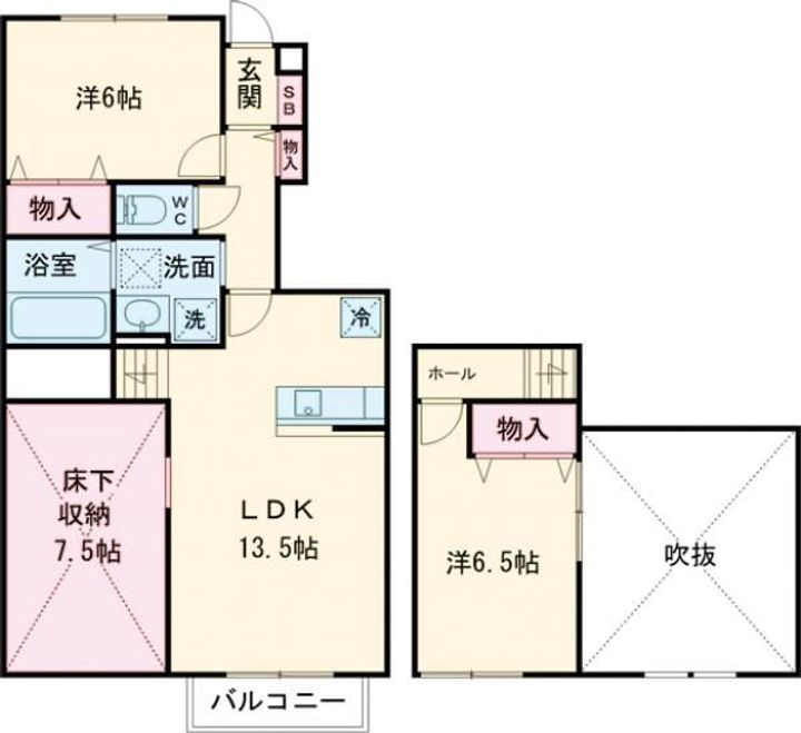 ディアコート雷電山の間取り