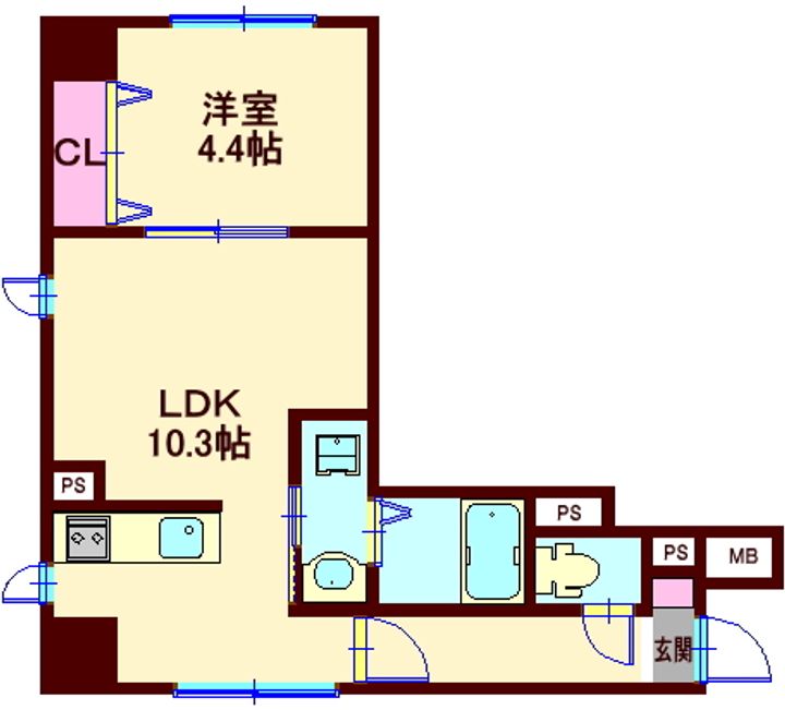 東京都品川区二葉1(マンション)の賃貸物件の間取り