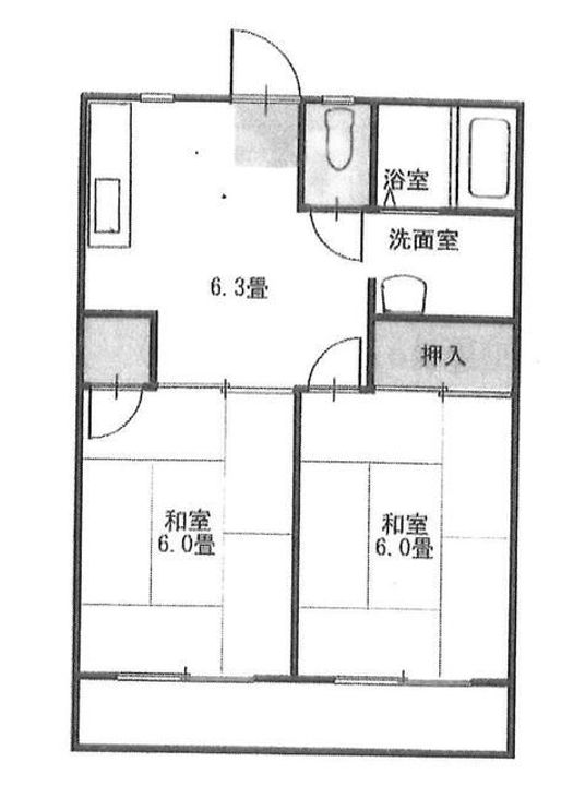 神奈川県横浜市瀬谷区三ツ境(マンション)の賃貸物件の間取り