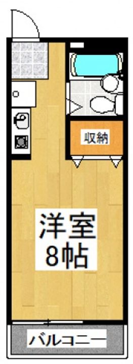 ハイツ野塩の間取り