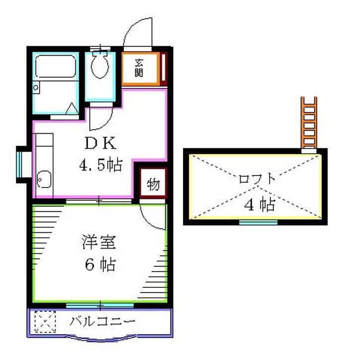 FLAT HIRO(フラットヒロ)の間取り