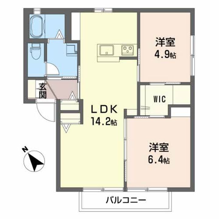 シャーメゾKの間取り