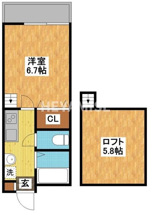 modern palazzo 文教東の間取り