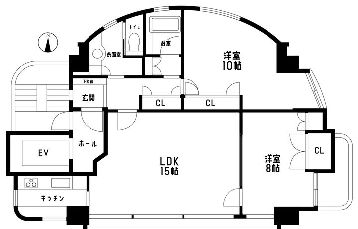 パラッツォ大山の間取り