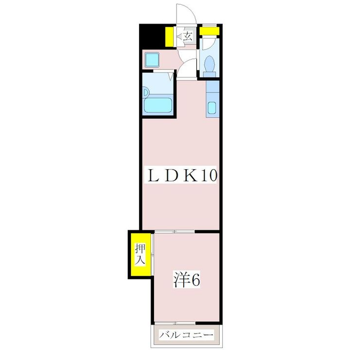 鹿児島県鹿児島市東谷山1(マンション)の賃貸物件の間取り