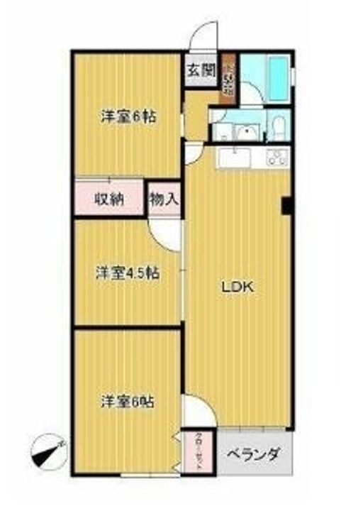 神奈川県川崎市宮前区宮崎5(マンション)の賃貸物件の間取り