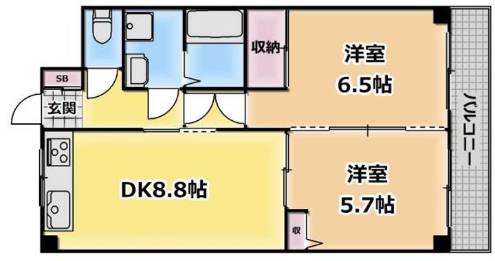 ビクセル立石の間取り