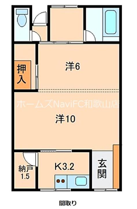和歌山県和歌山市東高松1(一戸建)の賃貸物件の間取り