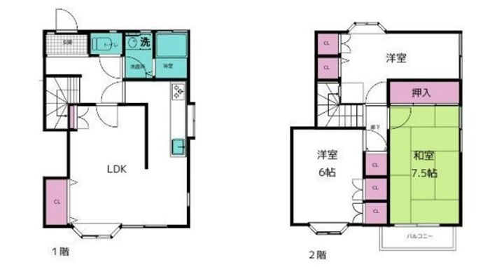 神奈川県綾瀬市寺尾北3(一戸建)の賃貸物件の間取り