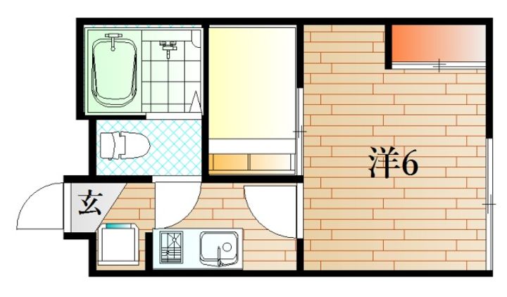 山口県下関市長府松小田東町(アパート)の賃貸物件の間取り