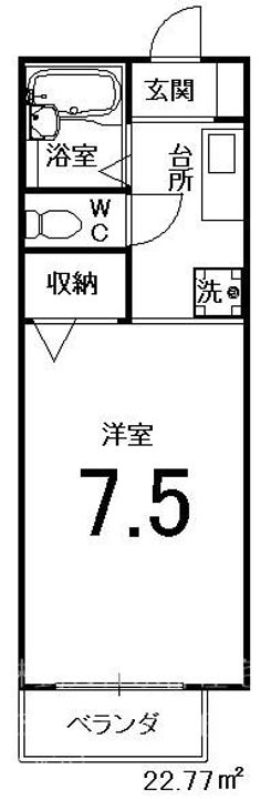 パルティールN棟の間取り