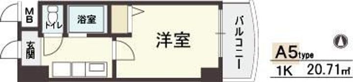 HOPE CITY天神橋の間取り