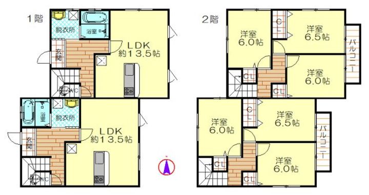 埼玉県蓮田市大字貝塚(一戸建)の賃貸物件の間取り