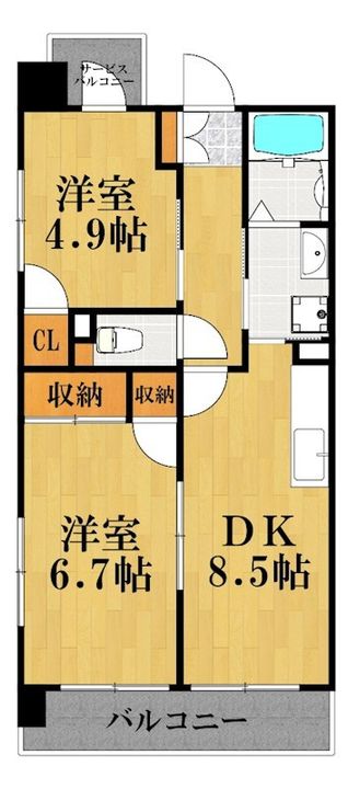 クランヴィラ鶴見の間取り