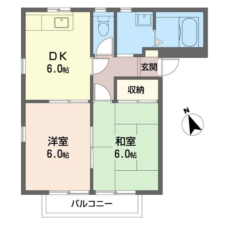 メゾニティー5番館の間取り
