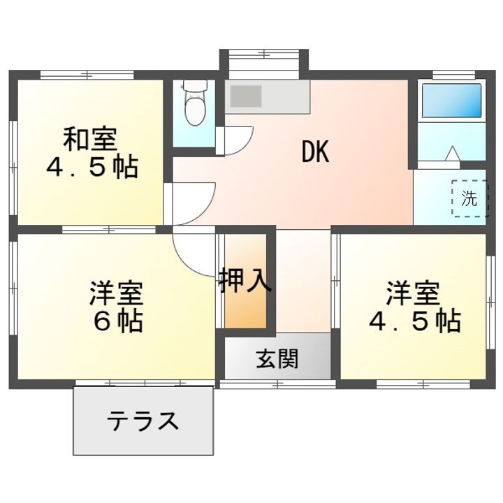 群馬県太田市新井町(一戸建)の賃貸物件の間取り