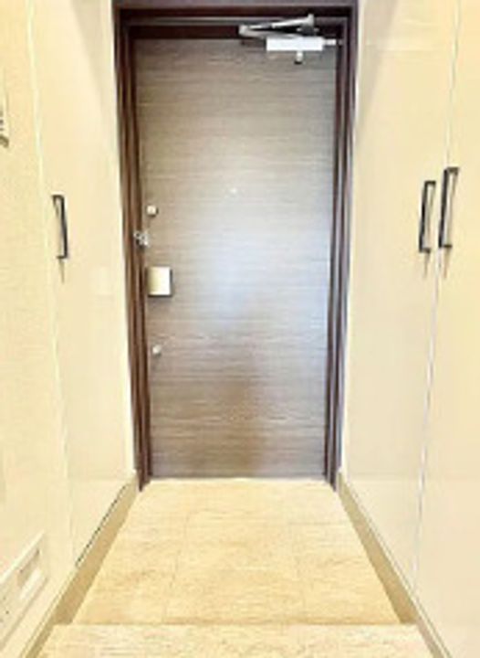 東京都新宿区東榎町(マンション)の賃貸物件の玄関